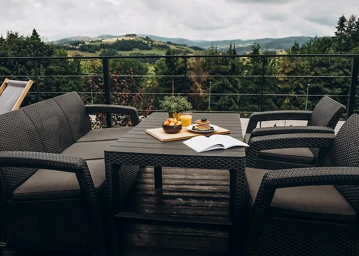 Osada Poli - Panoramiczny Nr 4 Z Prywatna Balia I Hydromasazem * Koniaków